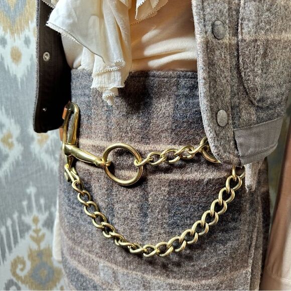 Ralph Lauren Vintage Neutral Beacon Blanket Two Piece Skirt Suit - Picture 10 of 16